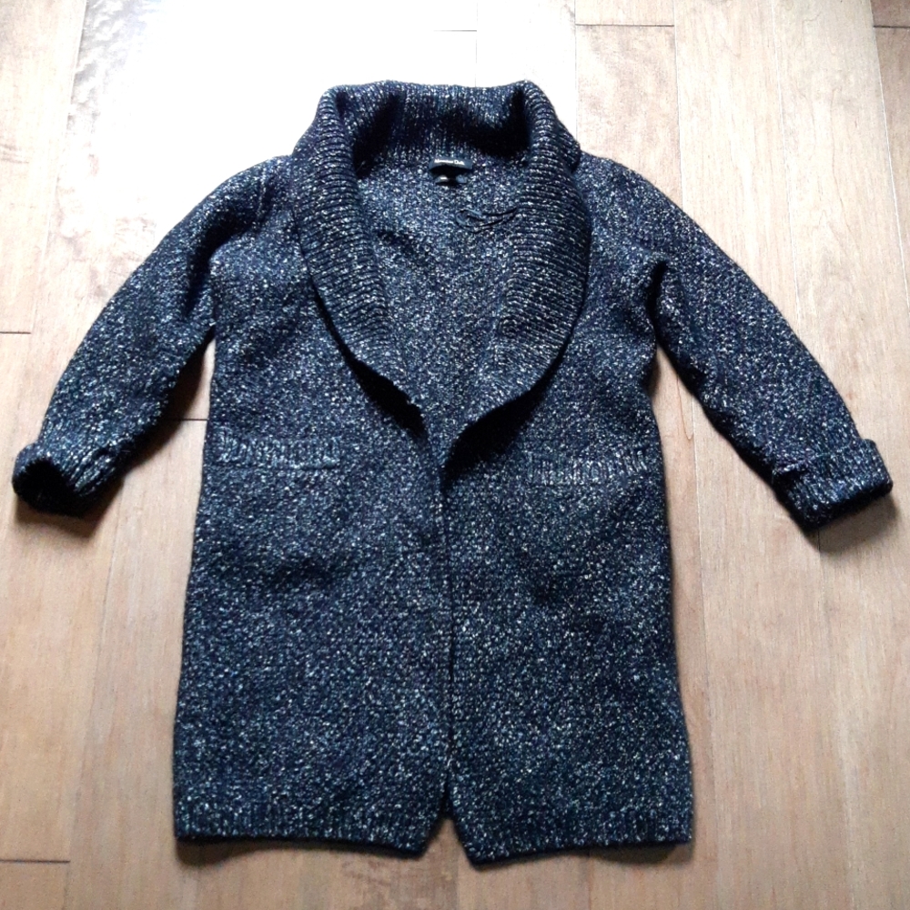 🇮🇹***Massimo Duty / Black and White Open Cardigan
